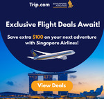 Exclusive Flight Deals with Singapore Airlines - Fly to SIN Return from $483 @ Trip.com