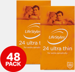 2 x 24pk LifeStyles Ultra Thin Condoms $4.80 + Delivery ($0 with OnePass) @ Catch