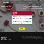 10% off TCN Mum Gift Card (Digital/Physical) + $2.95 Physical Card Delivery ($0 Digital Card Delivery) @ Card.Gift