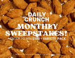 Win a $100 Visa Gift Card and a 6-Pack Daily Crunch Variety Pack from Daily Crunch