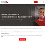 Double Qantas Status Credits on Eligible QF Flights for Qantas Business Rewards Members (Activation Required) @ Qantas