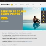 Commonwealth Credit Card up to 30,000 Qantas FF Points, $125/$140 First Year + $10 QFF fee