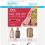 SurfStitch.com.au - 20% off $60+ Spend