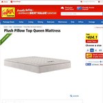 Plush Pillow Top Queen Mattress $404.10 (Was $499) from Fantastic Furniture