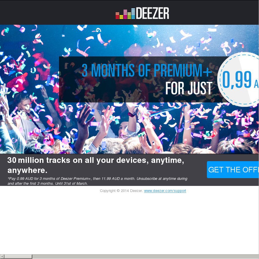 Deezer Three Months Free