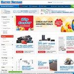 Up to 25% off Audio, up to 25% off Clearance Cameras @ Harvey Norman