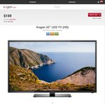 Kogan 46" Borderless TV 100/120 Hz $499, 32" FHD TV with PVR $189 & More