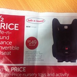 Safe-N-Sound Balance Convertible Car Seat $149 (50% off) at Target (in Store Only?)