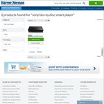 Sony BDP-S1200 Blu Ray Smart Player $59/ $54 @ Harvey Norman (Reg $98)