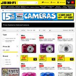 JB Hi-Fi 15% off selected Cameras, 15% off selected  Computers, 20% off sele Portable Navigation