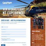 Win a Trip to Darwin (Includes Helicopter Flight, Accommodation & Tour of Careflight Base) from Care Flight