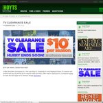 TV Series Clearance Sale - $10 Per Season (Purchase) @ Hoyts Kiosk