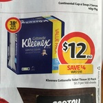32 Pk Kleenex Cottonelle Toilet Tissue $12 ($0.38/ Roll) @ Coles