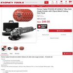 Porter Cable PCG200-XE 600W 4" Slim SAG Angle Grinder with 5pce Metal Cutting Disc Pack - $49 @ Sydney Tools