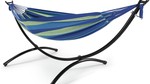 Komodo Deluxe Double Hammock with Stand (Cool Ocean) $58 Delivered [Was $75] @ Kogan