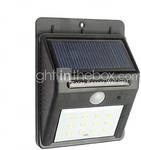 12-LED Solar Outdoor Rainproof Wall Light $9.98 AUD, 4 Port USB DC Car Charger Adaptor $5 AUD Free Shipping @ Lightinthebox