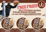 Urban Burger (VIC & QLD) Free Fries with Any Burger Purchase