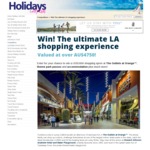 Win an LA Accommodation & Shopping Package for 4 Worth $4,750 from Signature Media