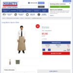 58% off Long Bistro Apron $6.49 (Was $15.29) (Use Code WELCOME10 to Get $10 OFF 1st Purchase) at Nisbets