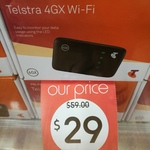 Telstra 4GX Wi-Fi Hotspot - MF910Z - $29 @ Kmart