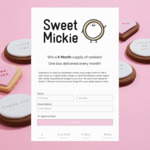 Win 1 of 2 Prizes of 6 Months' Supply of Golden Ginger/Vanilla Shortbread Cookies Worth $180 from Sweet Mickie