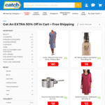 Extra 50% off Selected Items & Free Shipping @ Catch