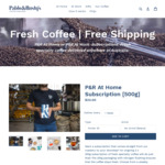 50% off Next 3 Deliveries (P&R At Home Subscription) @ Pablo & Rusty's (Coffee)
