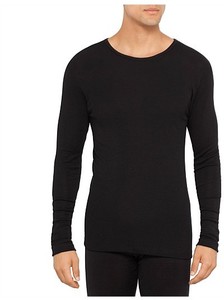 DAVID JONES Long Sleeve 100% Pure Wool Thermal Black Made In Australia ...