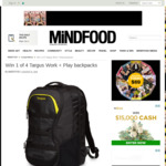 Win 1 of 4 Targus Work + Play Backpacks Worth $129.95 from MiNDFOOD