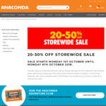 Anaconda 20-50% off Storewide (e.g. Dometic Waeco CFX95DZW $1399)