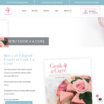 Win 1 of 4 Signed Copies of The Recipe Book 'Cook 4 a Cure' from 4 Ingredients