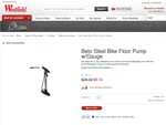 Beto Steel Bike Floor Pump w/Gauge - $8.14 delivered