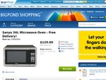 Half Price Runout Sale-Sanyo 34L Microwave Oven $129 Free Delivery BIGPOND