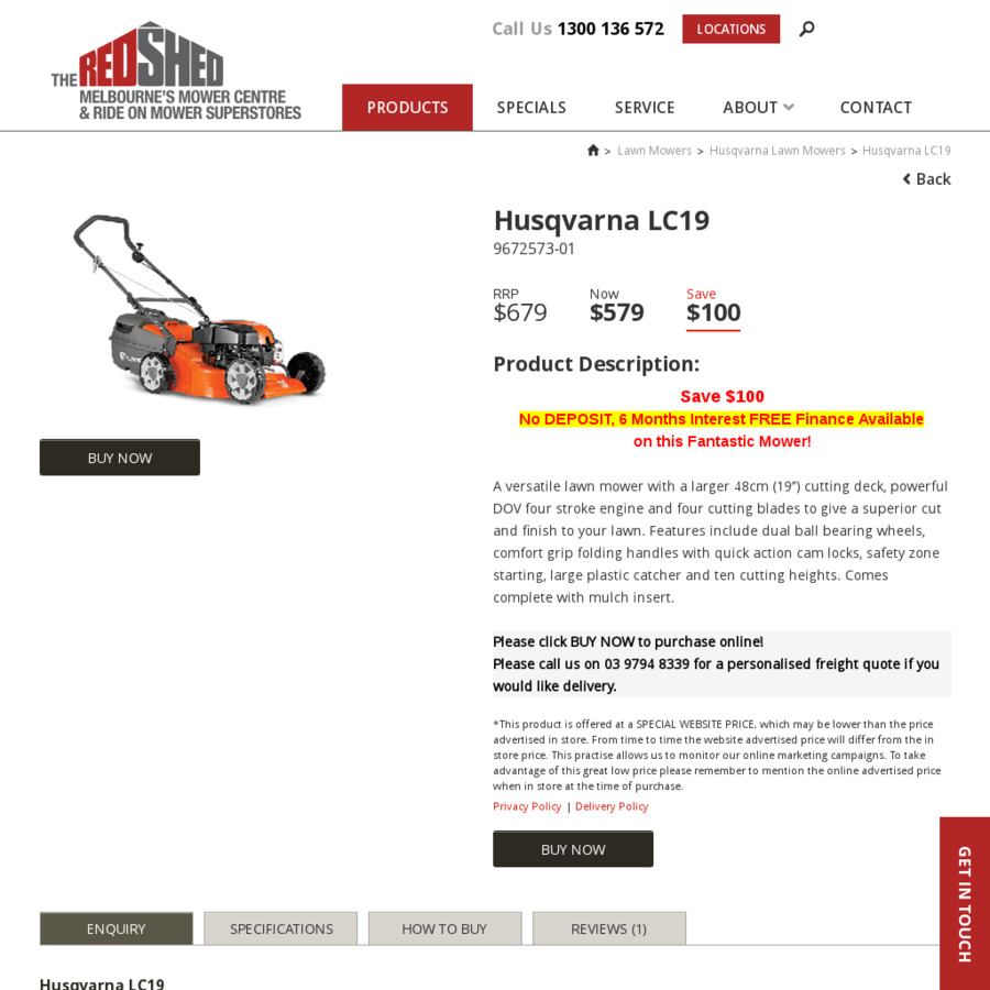 Husqvarna lc19 discount