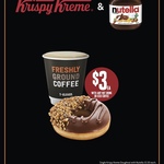 Nutella Krispy Kreme Doughnut $3 with Any Hot Drink from $1 or Iced Coffee $2 @ 7-Eleven