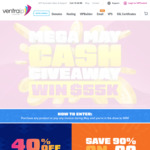 40% off Australian SSD Web Hosting and 90% off.CO Domain Names at VentraIP Australia