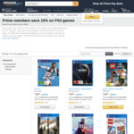 [Amazon Prime] 10% off Selected PS4 Games @ Amazon AU