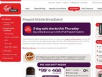Up to 50% off Virgin Prepaid Modems (Prepaid Wi-Fi Modem $49 with 4GB)