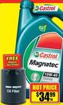 5 Litres of Castrol Magnatec 10W-40  with Free Oil Filter $34.99 at Repco