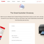 Win 1 of 150 Canon 'Creative Printing at Home Packs' Valued at $333 from Canon Australia