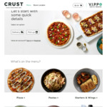 Free Garlic Confit Prawn or Szechuan Chilli Prawn Taster Pizza with $30+ Spend @ Crust