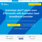 Business nbn Plans 500/200Mbps $319/Month, 1000/400Mbps $429/Month (Was $699) at Aussie Broadband