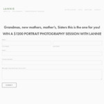 Win a $1200 Portrait Photography Session from Lannie