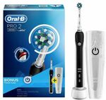 Oral-B Pro 2 2000 Electric Toothbrush with Travel Case (Black) $79 ($69 with Welcome Code) @ Shaver Shop
