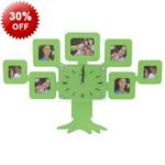 30% off Family Tree Design Wall Clock Photo Frame $18.95