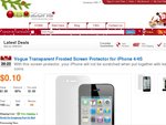 Vogue Transparent Frosted Screen Protector for iPhone 4/4S USD $0.10 Delivered