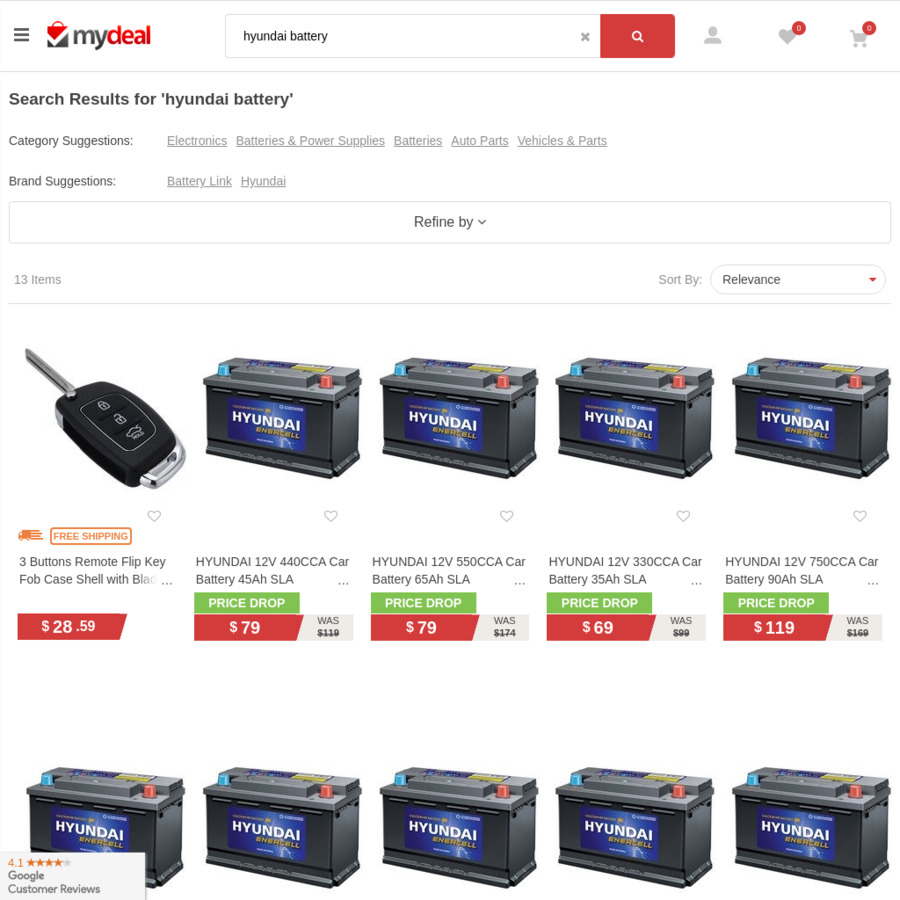 Hyundai Car Batteries, 12V 440CCA / 520CCA / 550CCA $79 Shipped