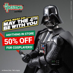 [NSW] 50% off Any One Thing in Store for Cosplayers ($150 Cap) @ Hobbyco