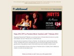 ENTERTAINMENT CARD USERS - $24 for Hoyts La Premier Movies (12 Month Validity)