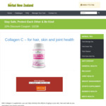 20% Discount Collagen C Supplement 3x500g NZ$71.20 + NZ$12.95 Delivery (~A$78.02) @ Herbal New Zealand